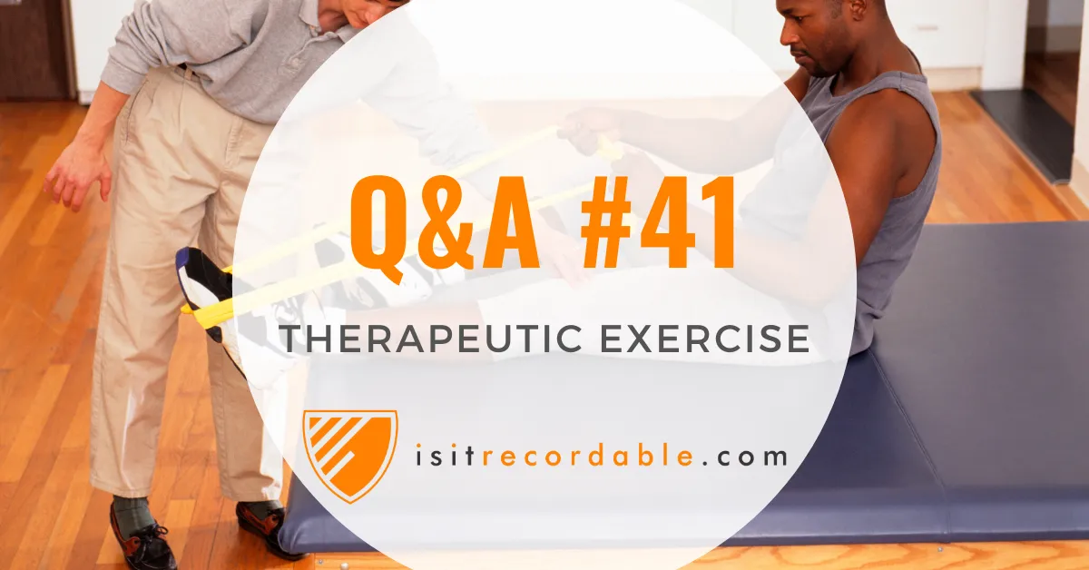 Illustration for the scenario: Therapeutic Exercise