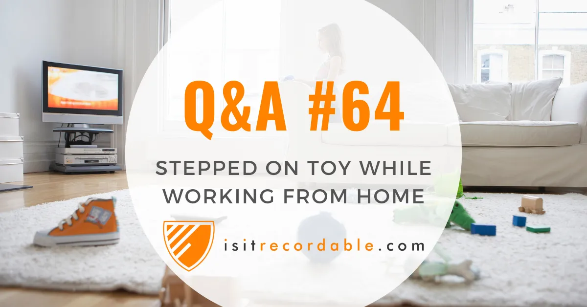 Illustration for the scenario: Stepped on Toy Working From Home