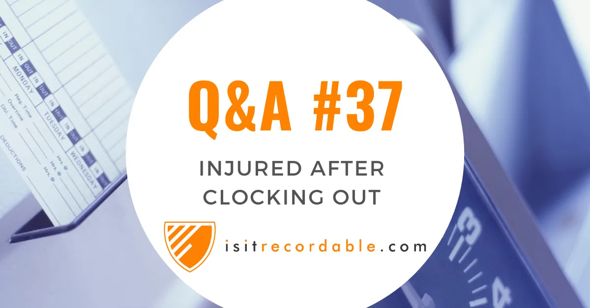 Illustration for the scenario: Injured After Clocking Out