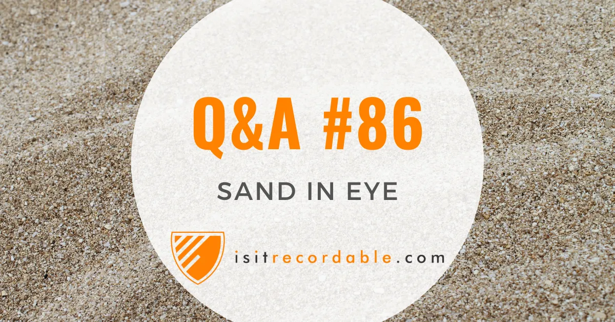 Illustration for the scenario: Sand in Eye