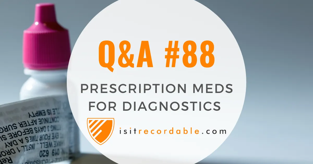 Illustration for the scenario: Prescription Meds for Diagnostics