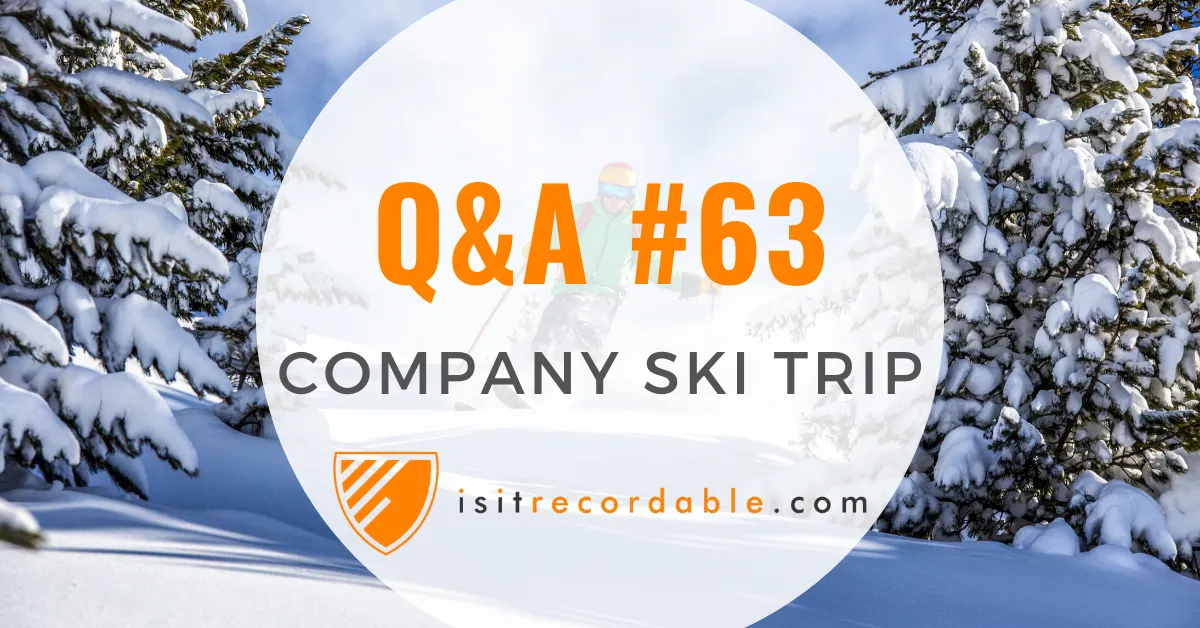 Illustration for the scenario: Company Ski Trip