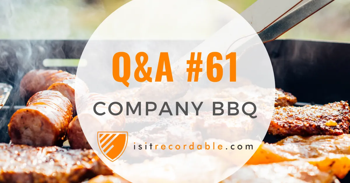 Illustration for the scenario: Company BBQ