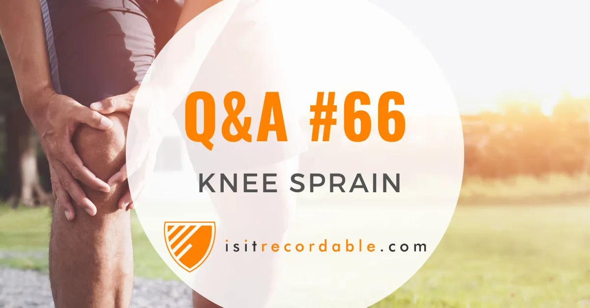 Illustration for the scenario: Knee Sprain