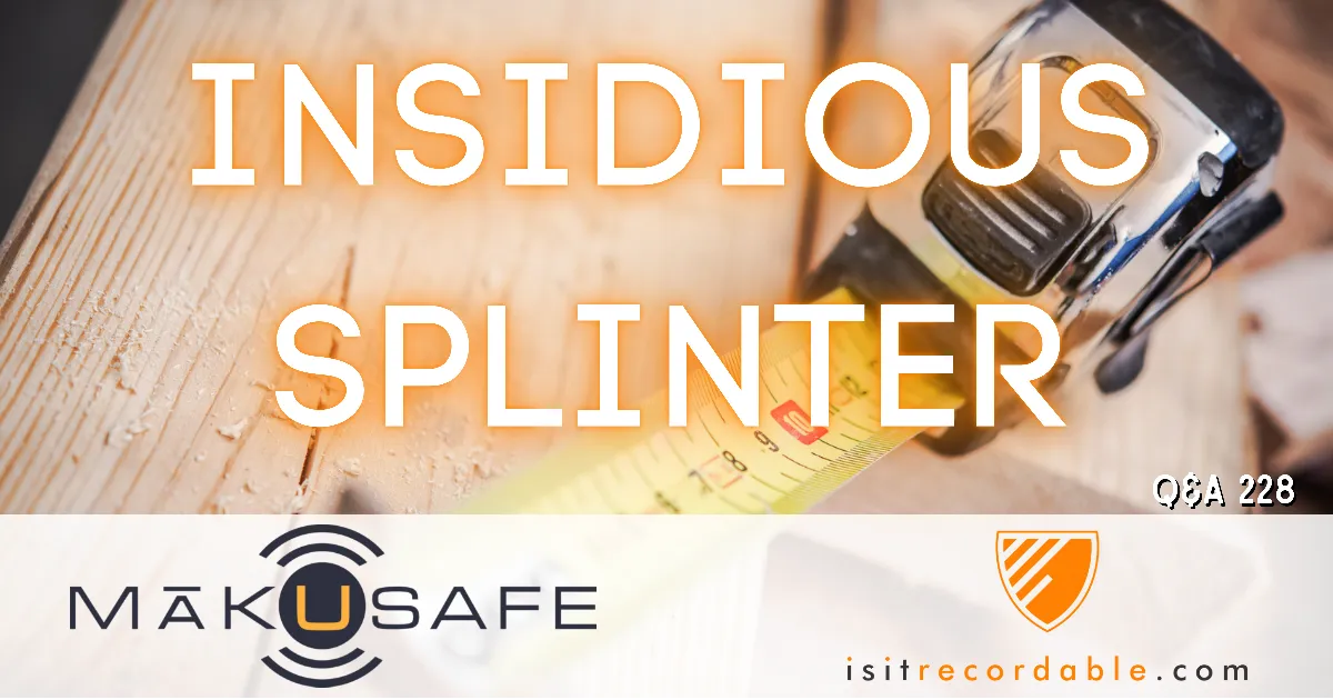 Illustration for the scenario: Insidious Splinter