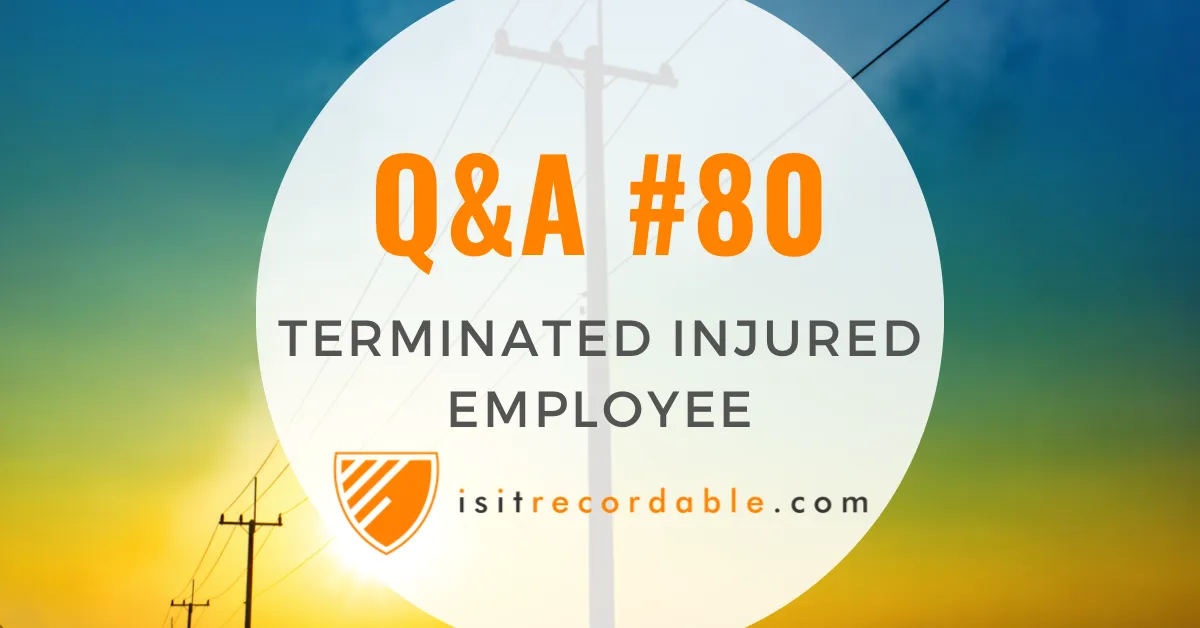 Illustration for the scenario: Terminated Injured Employee