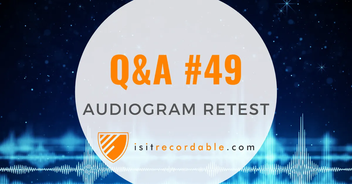 Illustration for the scenario: Audiogram Retest
