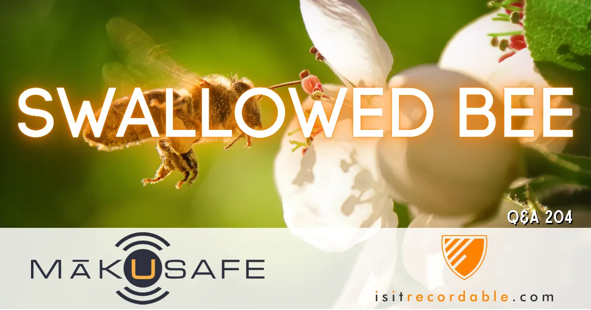 Illustration for the scenario: Swallowed Bee